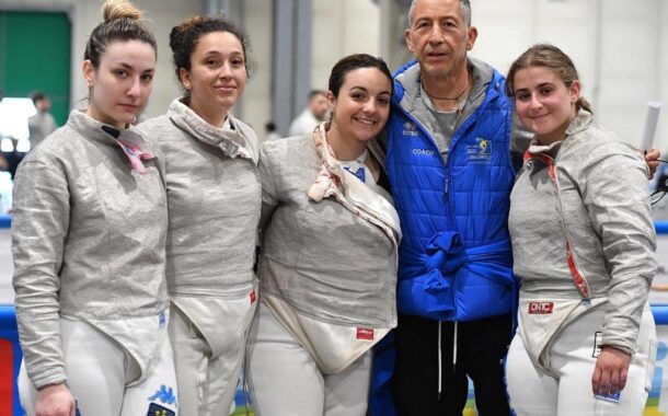 Scherma, Discobolo con Marina Savona al campionato italiano Master