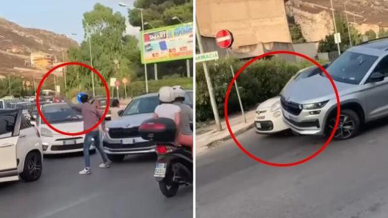 Auto sperona palermo