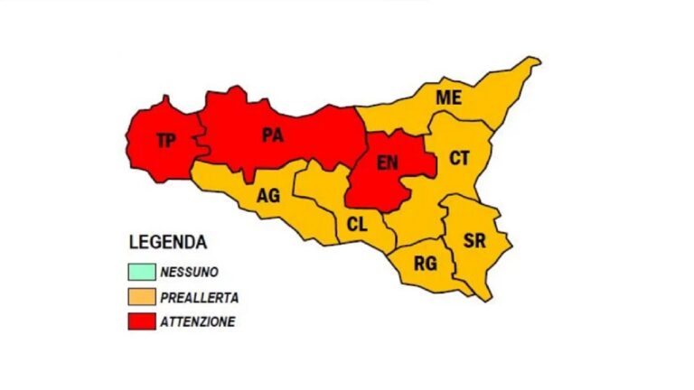 allerta incendi sicilia luglio 2023