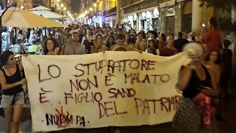 La manifestazione contro gli stupri a Palermo
