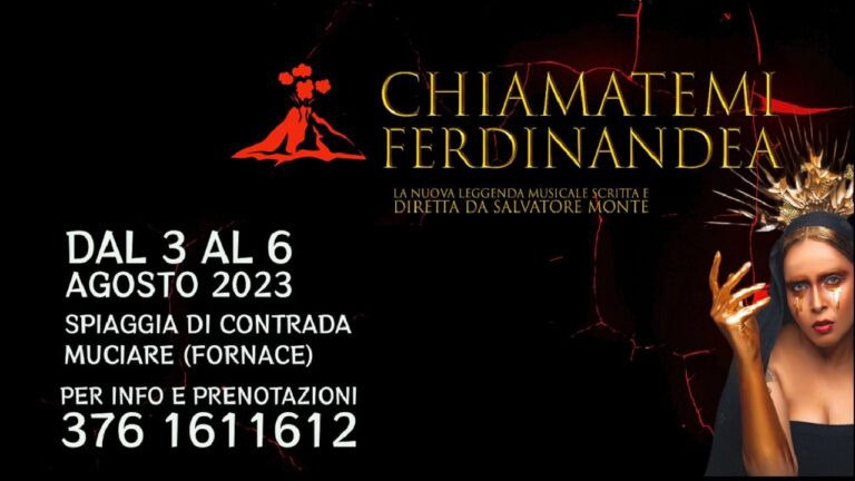chiamatemi ferdinandea 2023