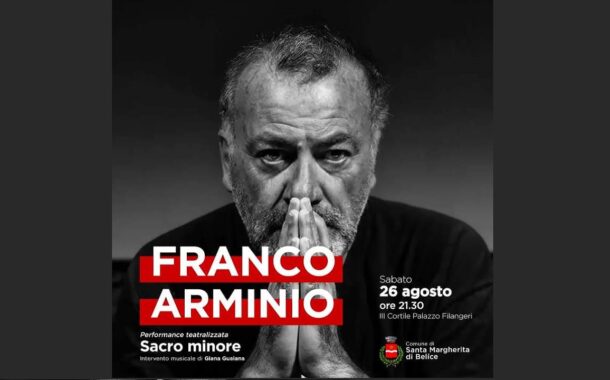 Il poeta Franco Arminio domani a Santa Margherita Belice con la performance teatralizzata 