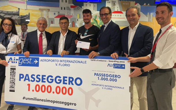 Aeroporto di Trapani: festeggiato il milionesimo passeggero dall’inizio del 2023