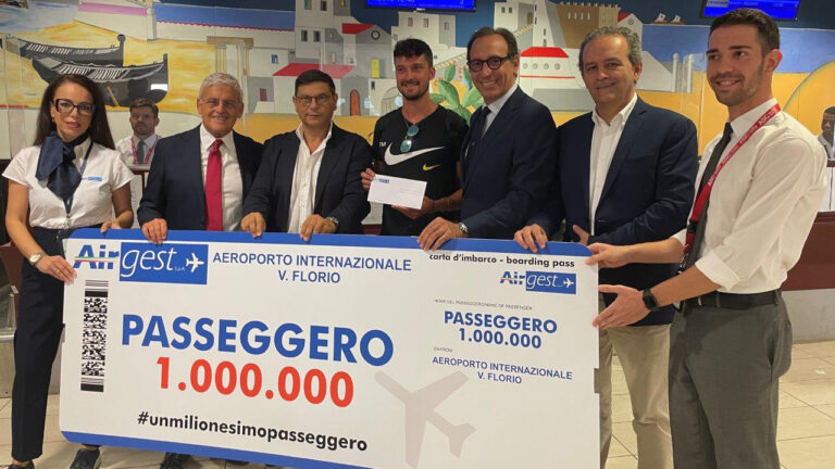 Aeroporto Birgi milionesimo passeggero 2023