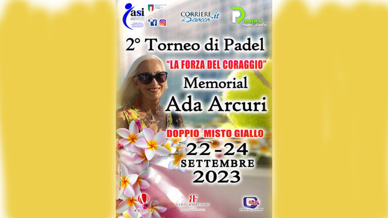 Torneo Padel Memorial Ada Arcuri 1280x720
