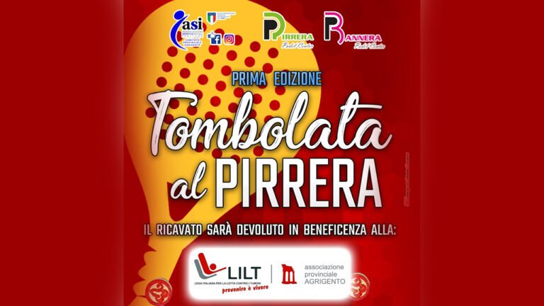 Tombolata Pirrera beneficenza Lilt