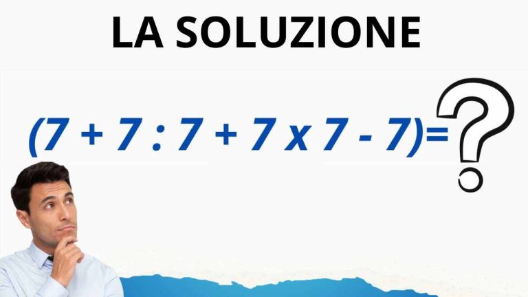 La soluzione