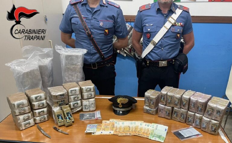 Carabinieri droga Trapani