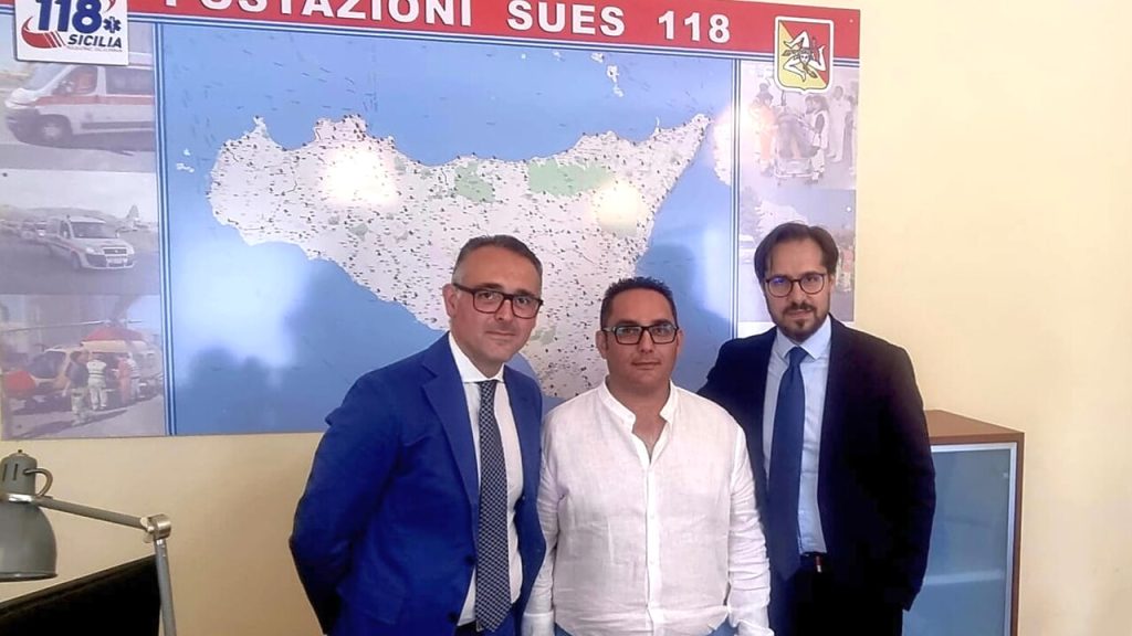 Giuseppe Misuraca, il soccorritore Enzo Guida e Riccardo Castro