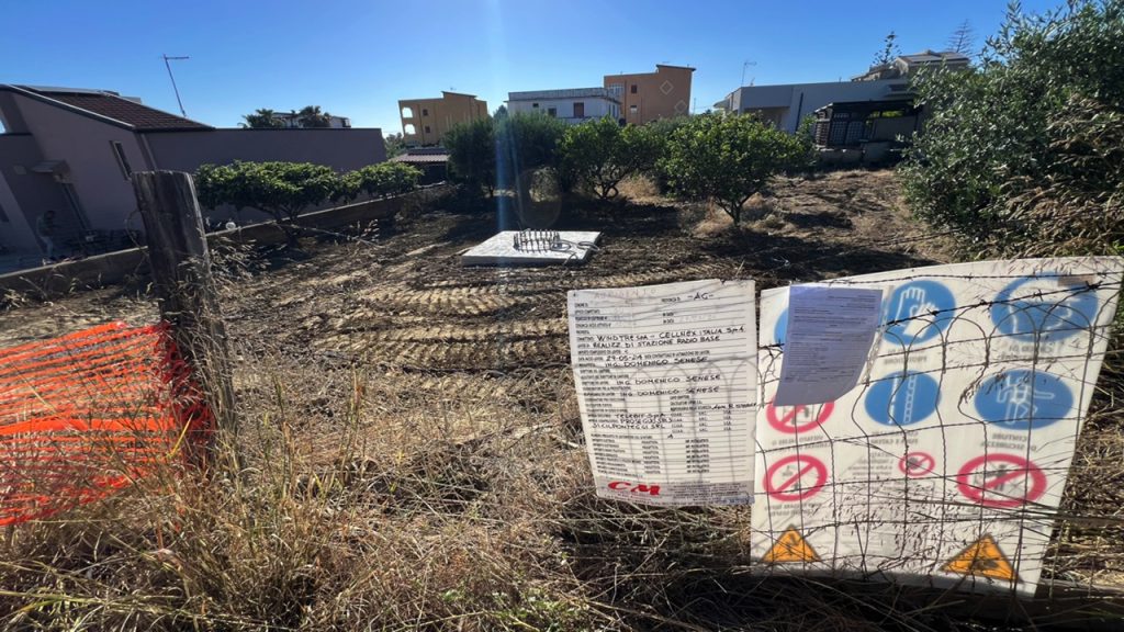cantiere antenna telefonia mobile agrigento 2024