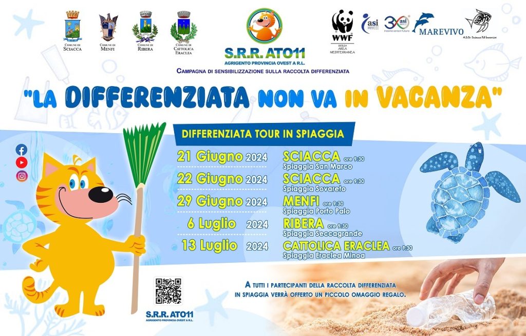 la differenziata non va in vacanza locandina