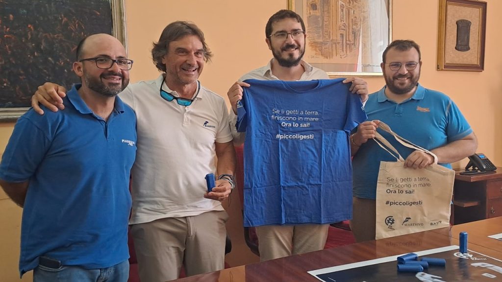 marevivo campagna mozziconi municipio sciacca conferenza stampa 2024