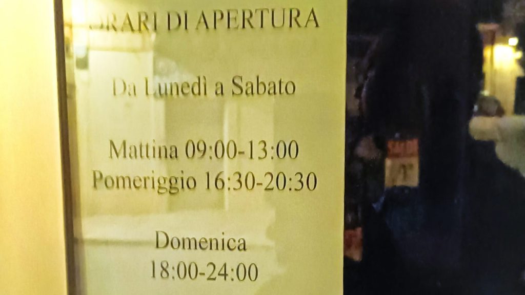 orari apertura serali 2024