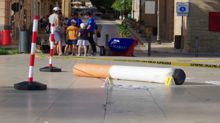 scena del crimine marevivo piazza 2024