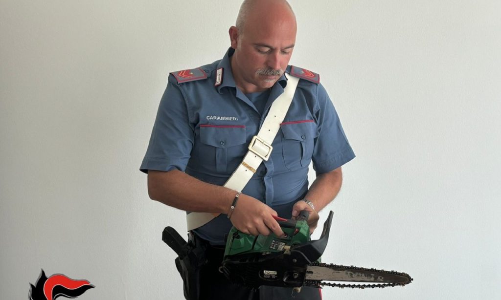 Carabinieri motosega