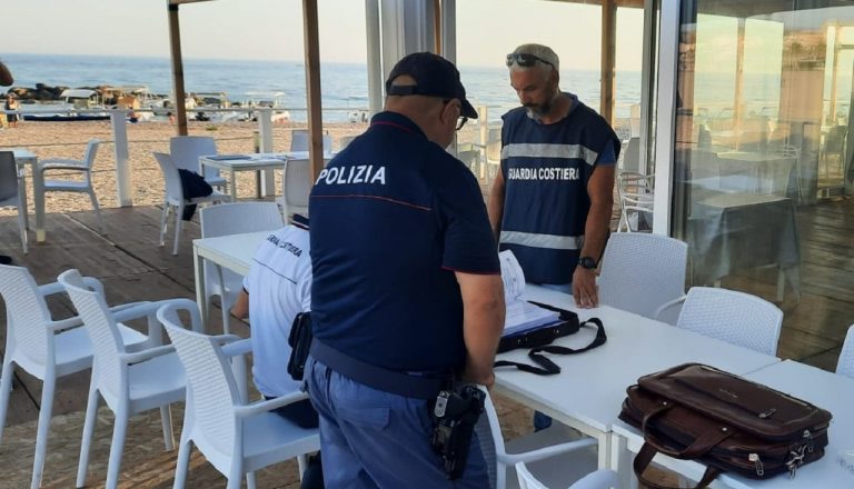 Controlli Polizia stabilimenti Seccagrande ago 2024