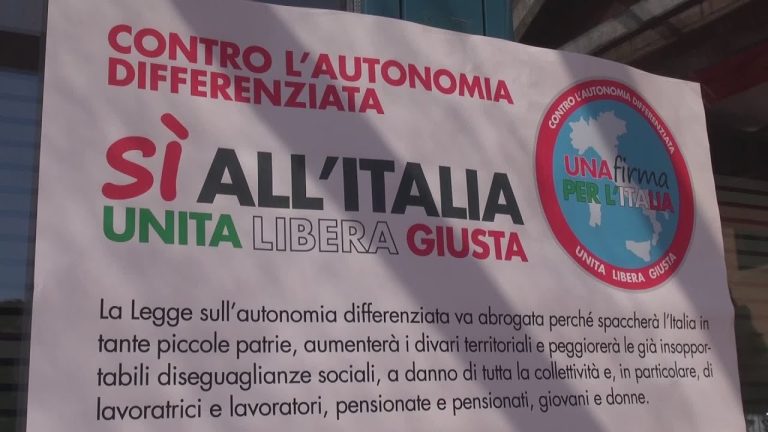 contro autonomia differenziata