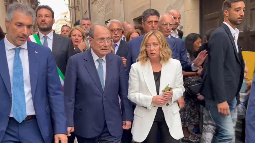 Schifani e Meloni siracusa 2024