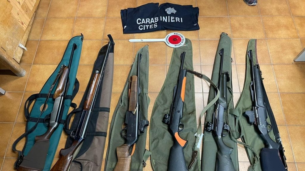 Sequestro fucili antibracconaggio 2024