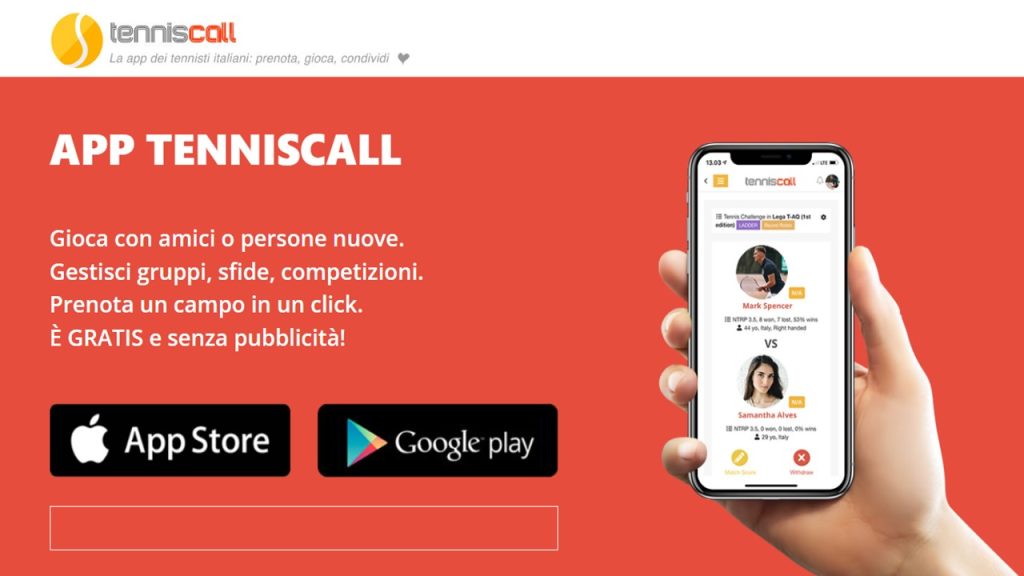 app tennis call