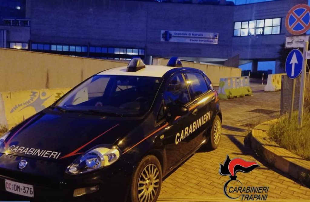 Carabinieri ospedale Trapani