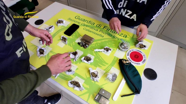 sequestro droga Caltanissetta 2024