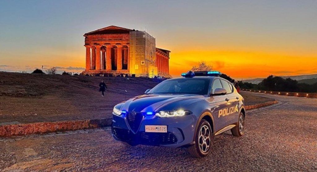 Polizia pattuglia Valle dei Templi