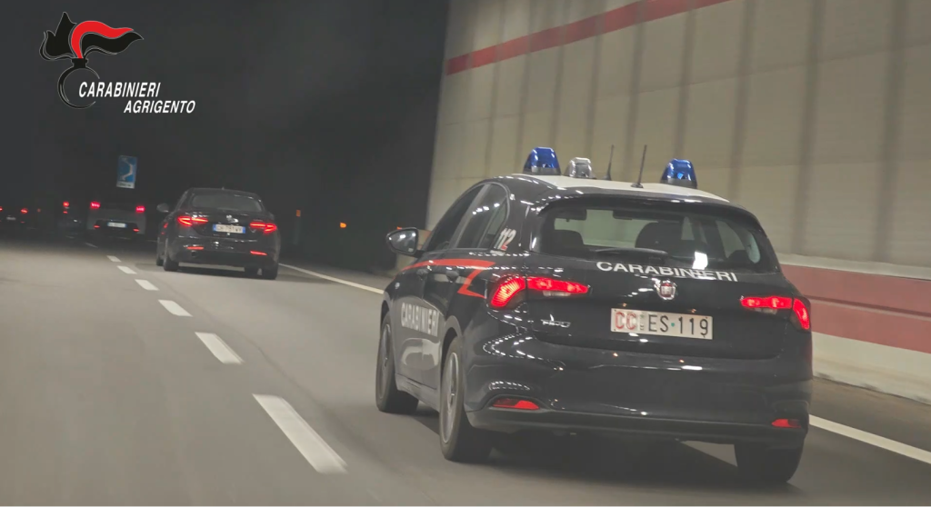 carabinieri agrigento auto su strada 2024