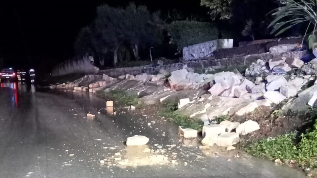 raganella muro crollato 2024