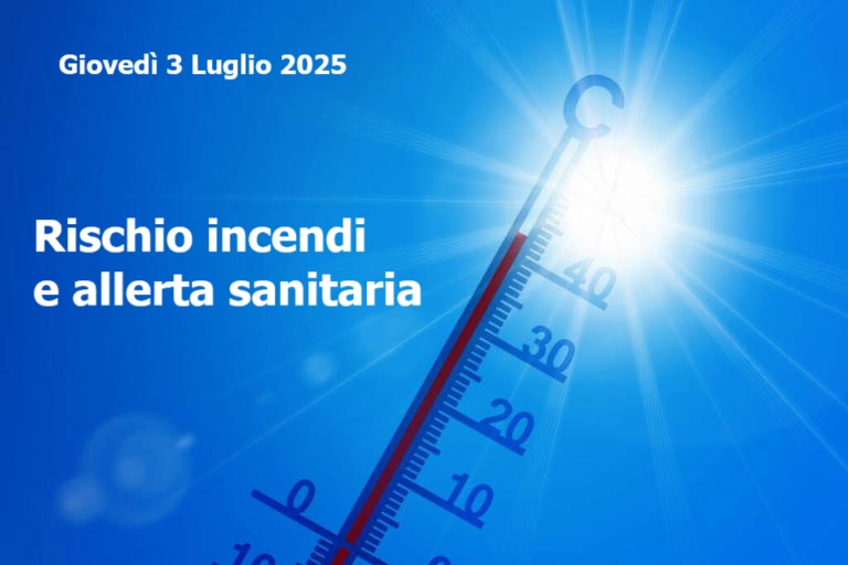 Siamo sempre più nella morsa del caldo: oggi rischio incendi e allerta sanitaria
