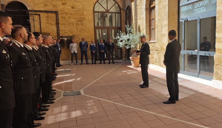 Gen Del Monaco in visita Comando Ag carabinieri