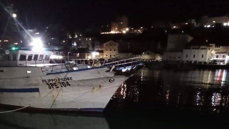 peschereccio incidente 2025