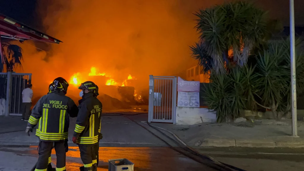 incendio ecoface ravanusa