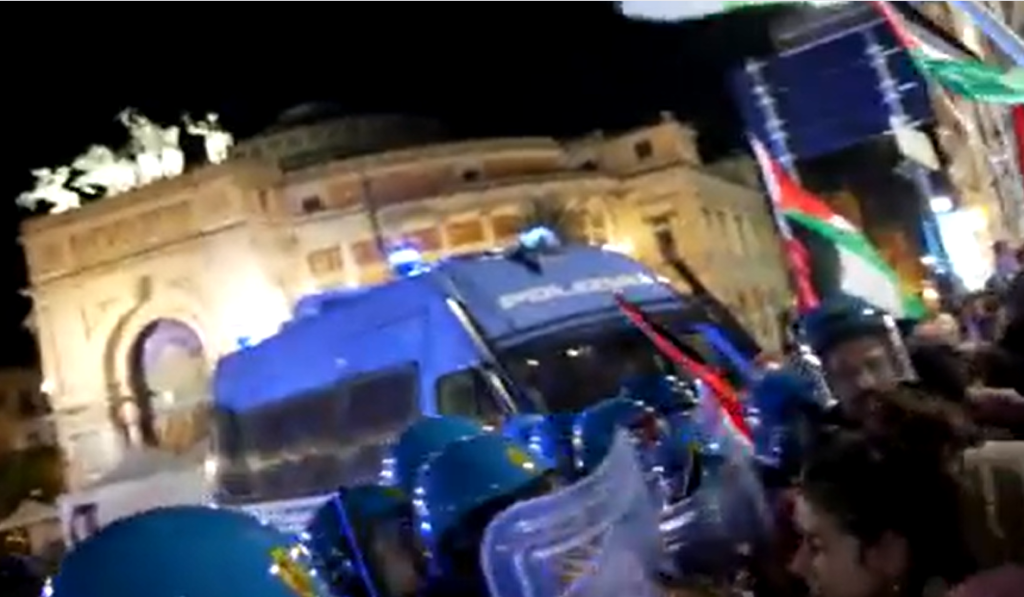 Flotilla protesta palermo 2025