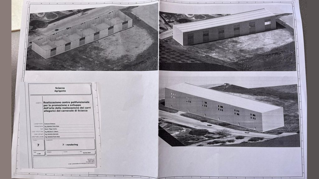 progetto capannoni sciacca 2025