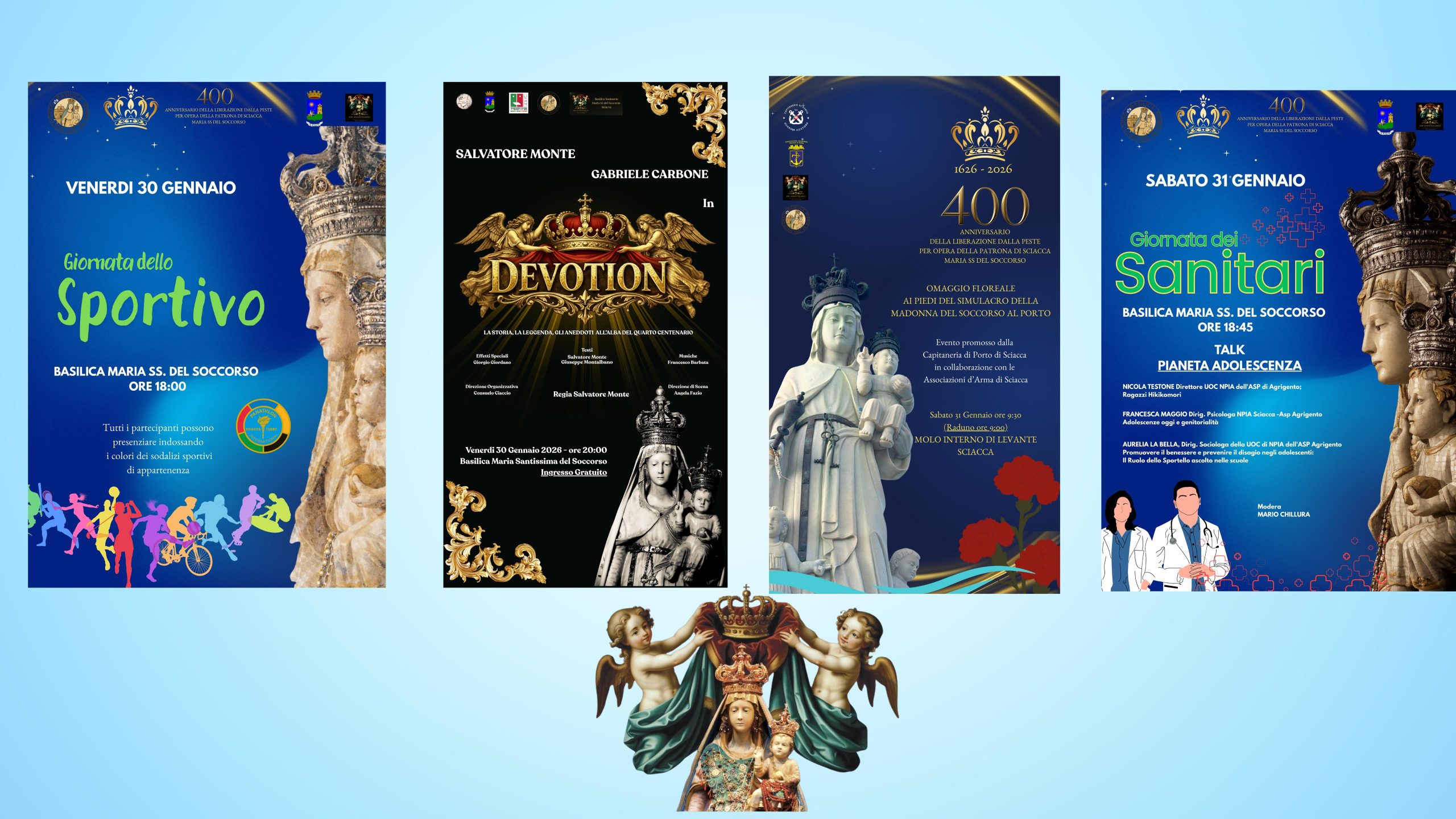 Oggi alle 17.30 Giornata dello Sportivo e alle 20 spettacolo “Devotion”. Domani alle 9.30 omaggio...