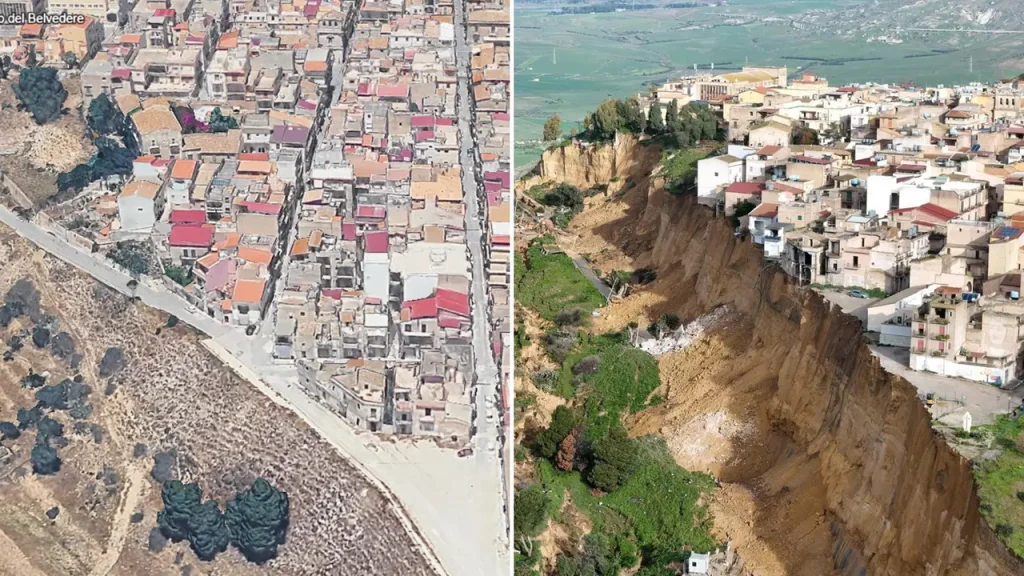 frana niscemi prima e dopo