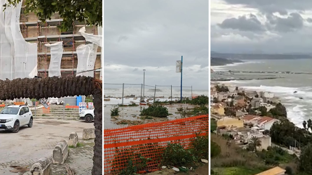 Mareggiate, frane e alberi caduti: danni e disagi soprattutto nella fascia orientale. Interventi continui di...