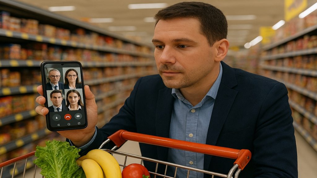 smart working al supermercato