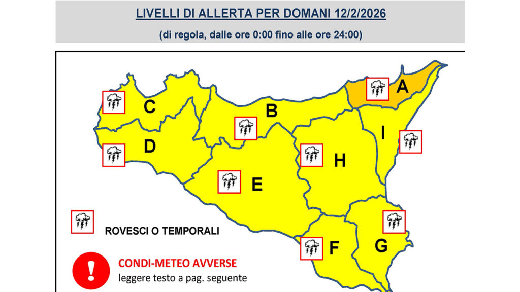 ALLERTA 12 FEBBRAIO