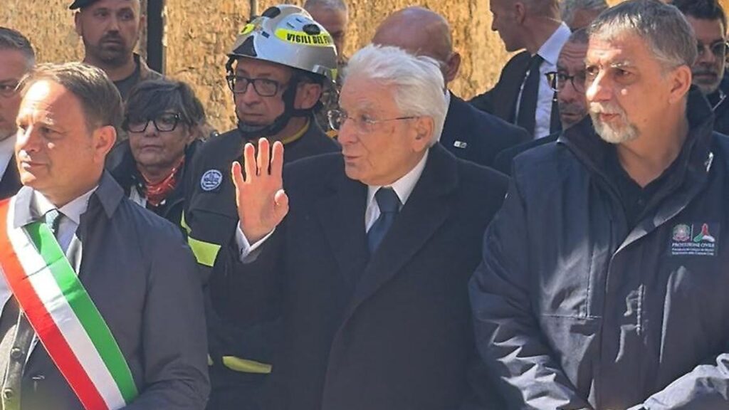 Mattarella a niscemi 2026