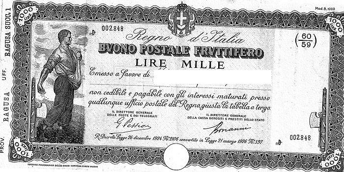 buono fruttifero postale