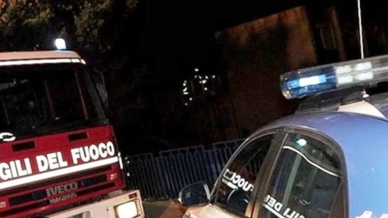 vigili del fuoco polizia notte