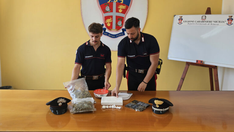 Carabinieri droga Ribera 1 lug 2026