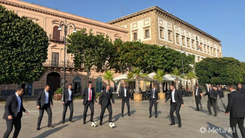 piazza con persone in giacca che giocano 2026