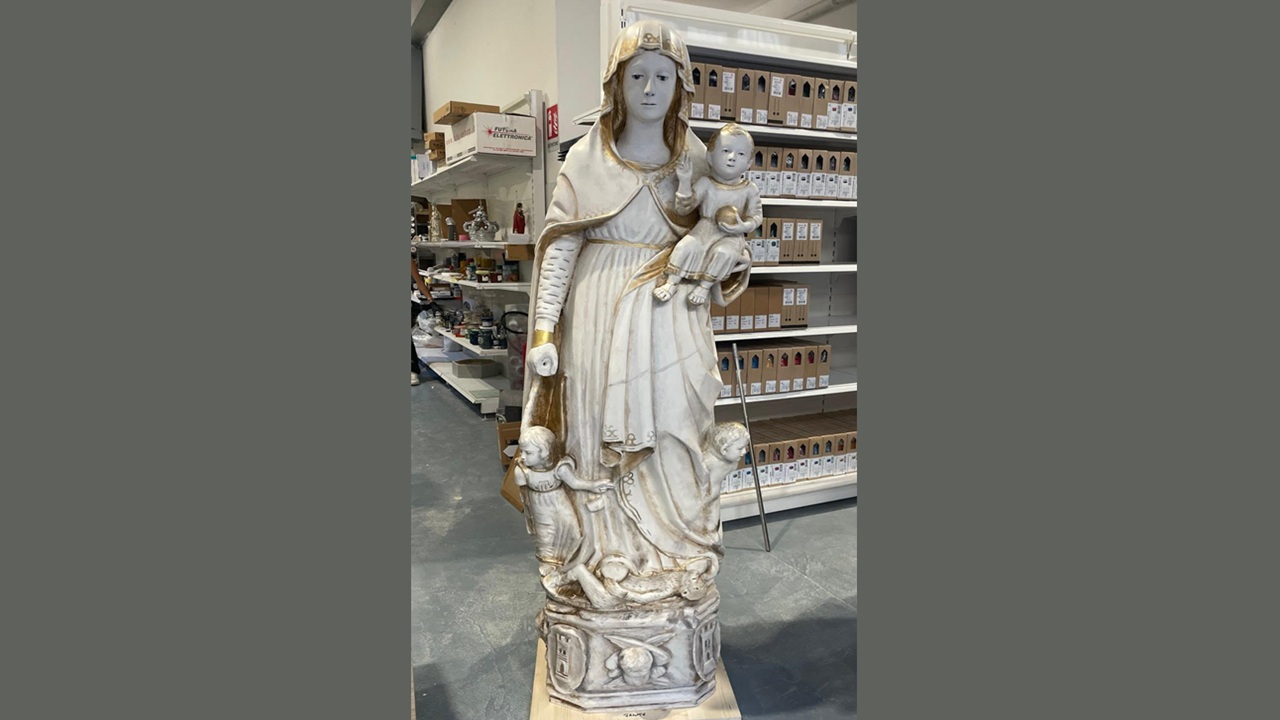 La riproduzione della Madonna del Soccorso pronta per “Samballetta”