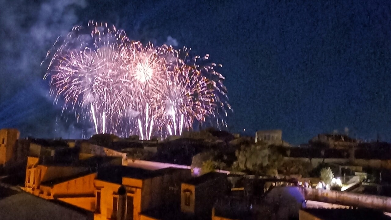 santa rosalia guochi d'artificio