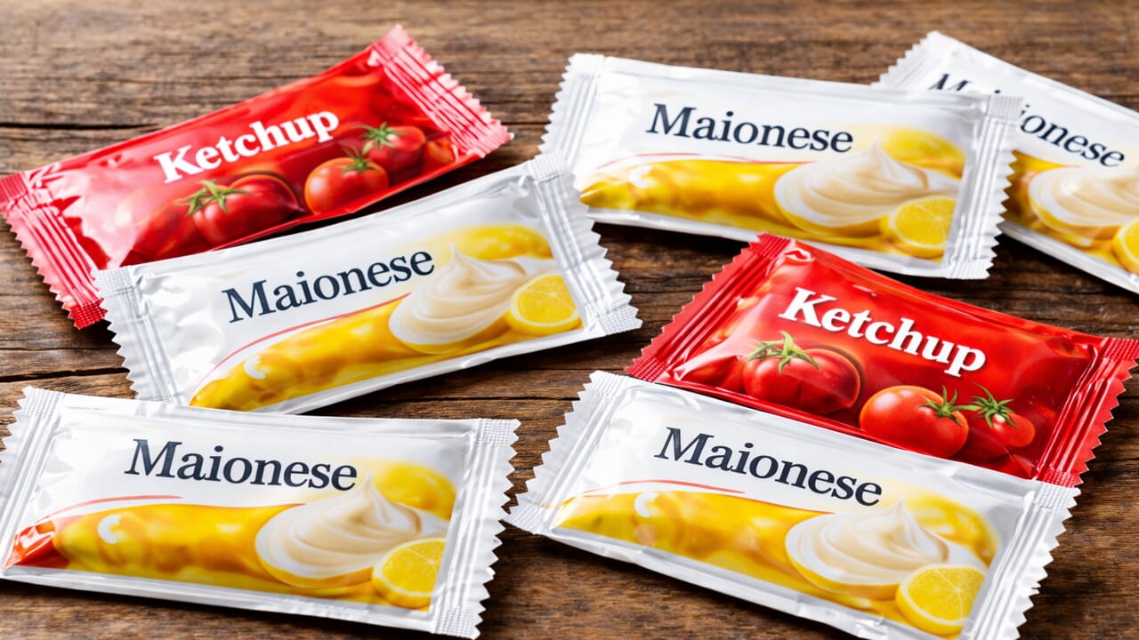 Bustine di ketchup