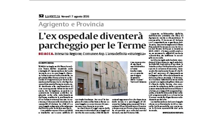 la sicilia ospedale parcheggio