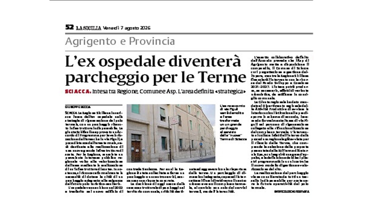 la sicilia ospedale parcheggio